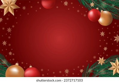 Herzlichen Glückwunsch Banner. Weihnachtsvorlage. Hintergrund der Inschrift. Weihnachtskarte