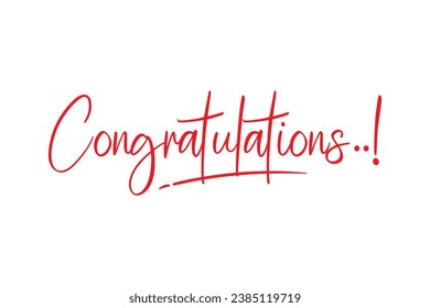 congratulations beautiful calligraphy text design