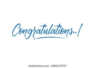 congratulations beautiful calligraphy text design