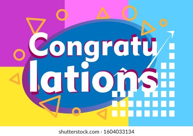 congratulations, beautiful greeting card background or template banner with education theme. vector design illustration
