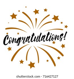 Congratulations, Beautiful greeting card poster