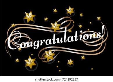 congratulations, Beautiful greeting card poster