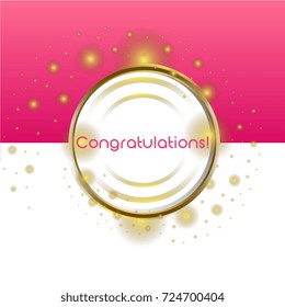 Congratulations, Beautiful greeting card poster