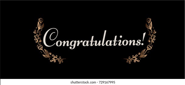 Congratulations, Beautiful Greeting Card Poster