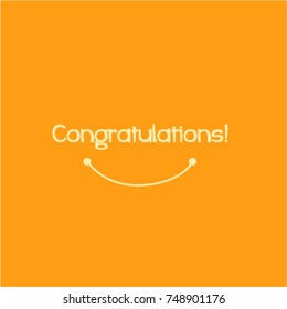 Congratulations, Beautiful greeting card poster