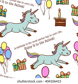 Congratulations birthday with a character. A birthday is the most special day in one's  life.  Enjoy it  to the fullest!
