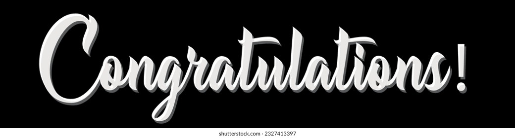 congratulations black background vector design