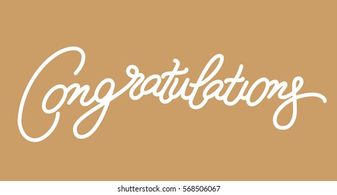 Congratulations calligraphy sign
