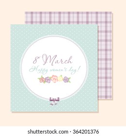 congratulations card. 8 march