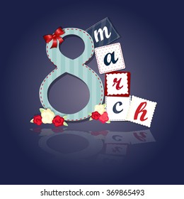 congratulations card. 8 march