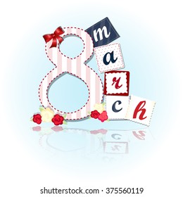 congratulations card. 8 march
