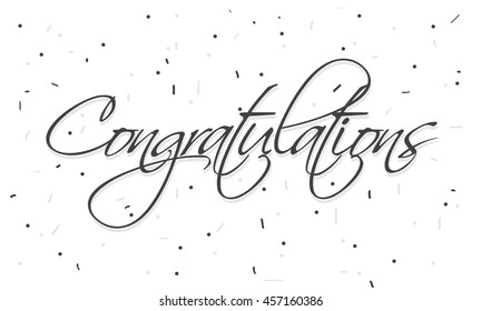 Congratulations card for blogger and social media posts. vector illustration