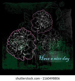 Congratulations Card with Flower vector Design
