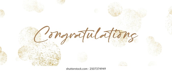 Congratulations card on white background