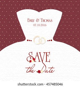 congratulations card. Template for wedding invitation