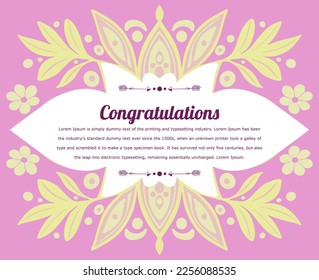 congratulations and celebration template vector