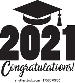 Congratulations Class 2021 Banner Stock Vector (Royalty Free ...