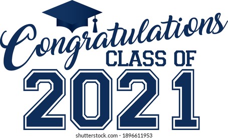 Congratulations Class of 2021  Blue Banner