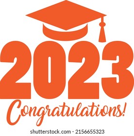 Congratulations Class of 2023 Orange