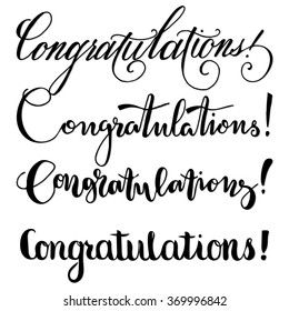 Congratulations Collection. Hand lettering/Hand drawn quote lettering Collection/inspirational phrase/modern calligraphy set/phrase/Hand drawn modern calligraphy/brush calligraphy/quote lettering/