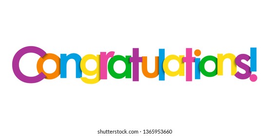 96,480 Congratulations Word Images, Stock Photos & Vectors 