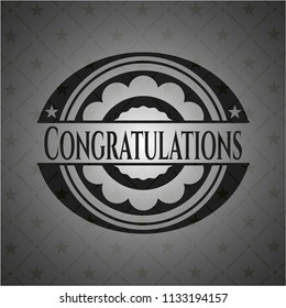 Congratulations dark badge
