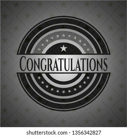 Congratulations dark badge