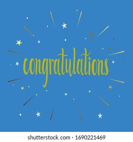 Felicitaciones celebración de evento carta postal cumpleaños de cumpleaños