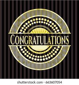 Congratulations golden badge