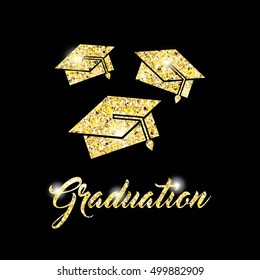 congratulations grad celebration card vector illustration design