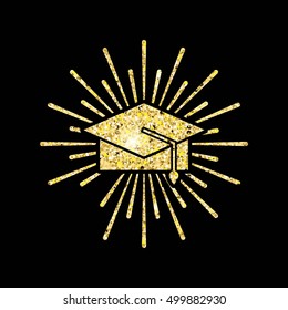 congratulations grad celebration card vector illustration design