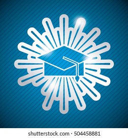 congratulations grad celebration card vector illustration design