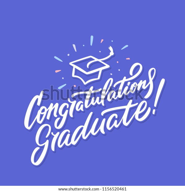 Congratulations Graduate Banner Stock Vector (Royalty Free) 1156520461 ...