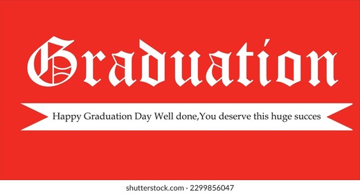 Felicitaciones a los graduados con una plantilla de antecedentes con deseos de graduación., anuario, tarjeta, blog o sitio web. Ilustración del vector