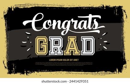 congratulations graduates vector graphic design