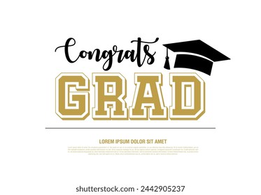 congratulations graduates vector graphic design