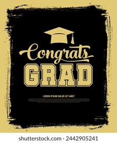 congratulations graduates vector graphic design