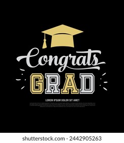 congratulations graduates vector graphic design