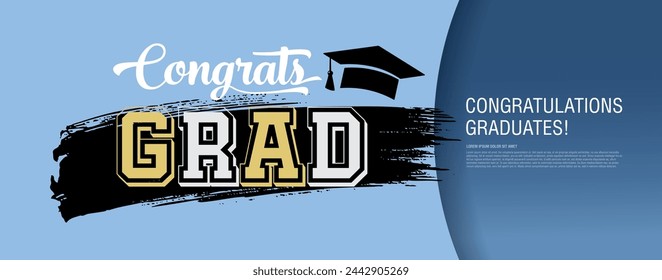 congratulations graduates vector graphic design