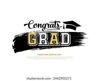 congratulations graduates vector graphic design