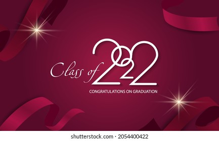 Felicitaciones graduación. Clase de 2022. Tapa de graduación, confeti y globos. Cartel de felicitación. Escuela de Aprendizaje de la Academia de Educación.