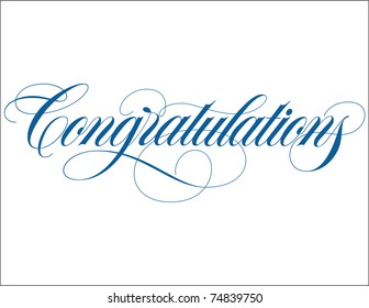 Congratulations Hand Lettering