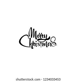 Congratulations Happy New Year and Merry Christmas, calligraphy for cards, posters and covers