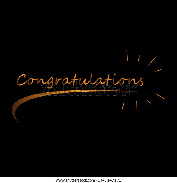 Congratulations Icon Vector Stock Vector (Royalty Free) 1347147191 ...
