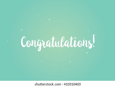 Congratulations Lettering Text Stock Vector (Royalty Free) 433957855 ...