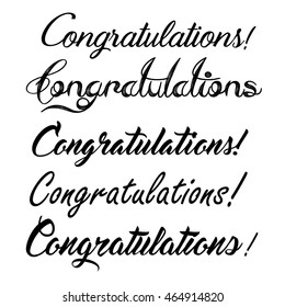 Congratulations Lettering