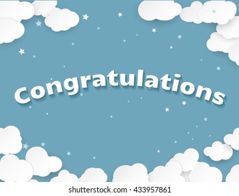 Congratulations lettering text