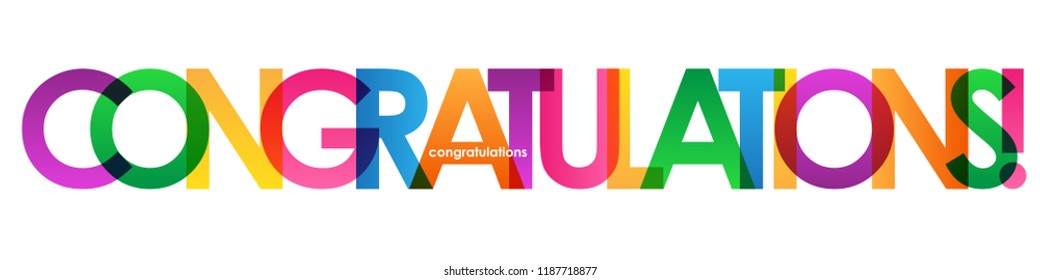 CONGRATULATIONS! letters banner