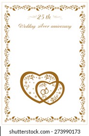 Congratulations On The 25th Anniversary Silver Wedding