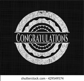 Congratulations on blackboard